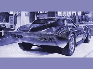 The Mako Shark II show car, 1965