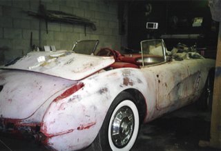 '59 Corvette, being prepped